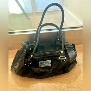 Black suede and leather Kate Spade classic purse!